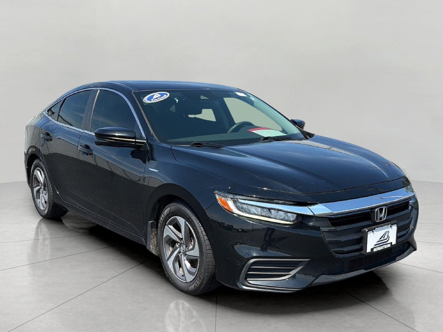 2019 Honda Insight EX CVT in Crystal Black Pearl — front three-quarter view