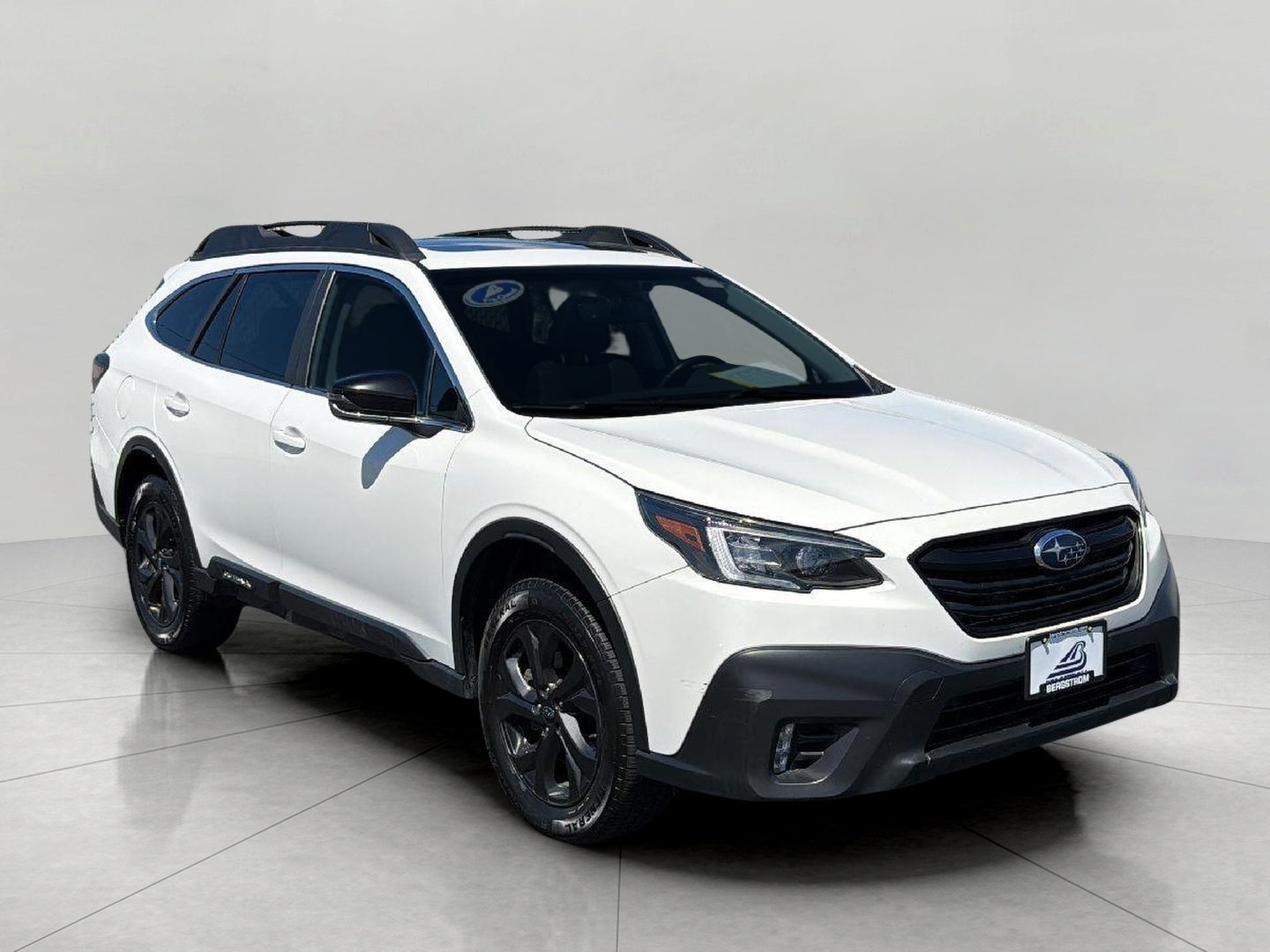2021 Subaru Outback Onyx Edition XT CVT in Crystal White Pearl — front three-quarter view